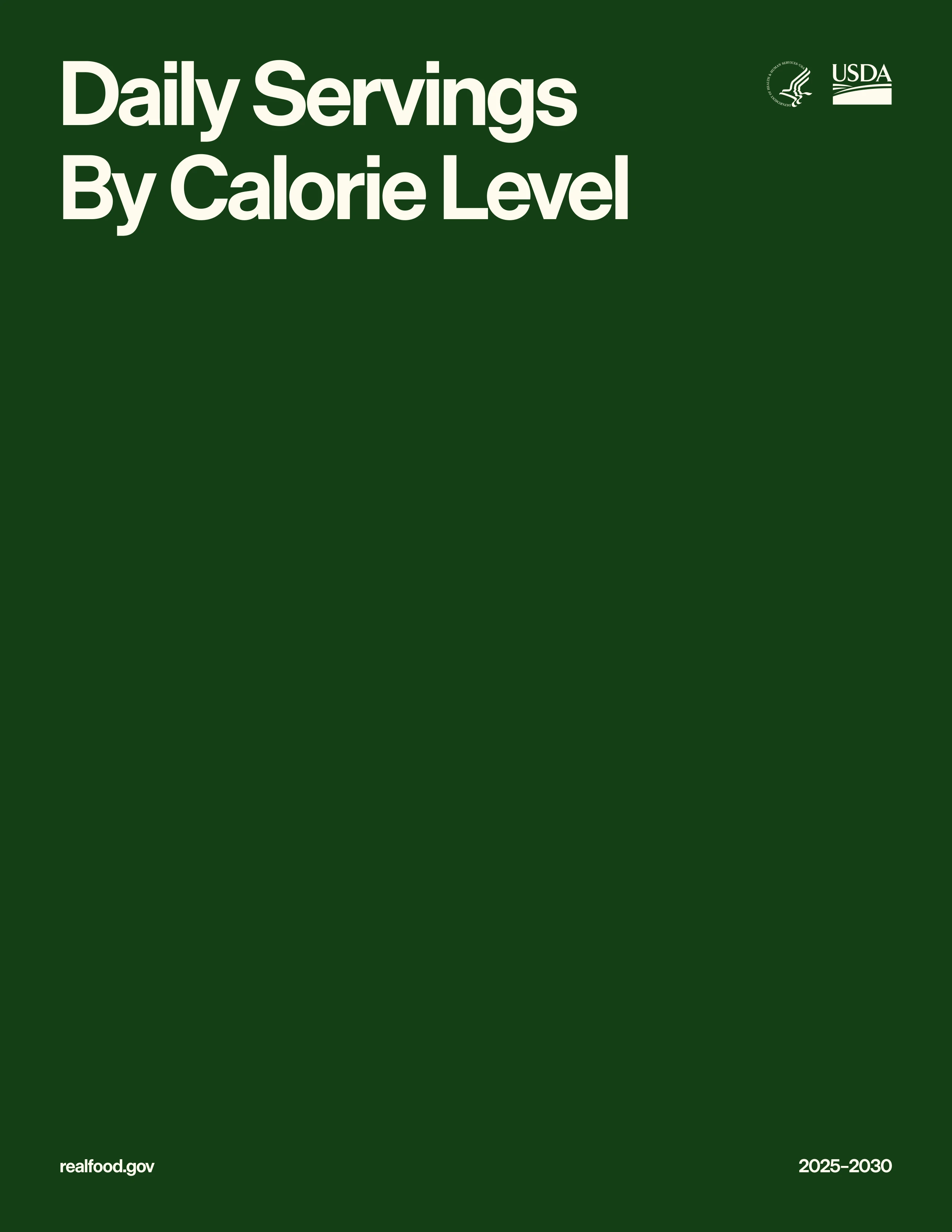 每日食用量指南